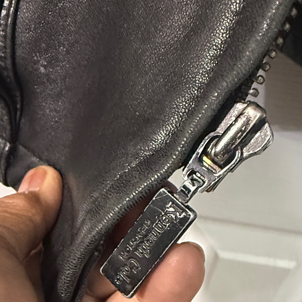Kenneth Cole Reaction Black Leather Field Jacket - Picture 13 of 13